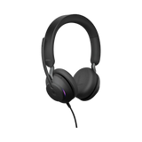 Jabra Evolve2 40 Stereo Wired On-Ear Headset (Unified Communication, USB Type-C, Black) — Being Shipped