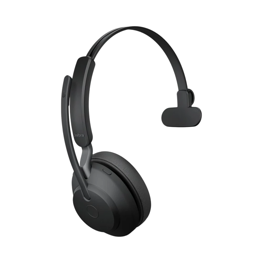 Jabra Evolve2 65 Mono Wireless On-Ear Headset (Unified Communication, USB Type-A, Black) — Being Shipped