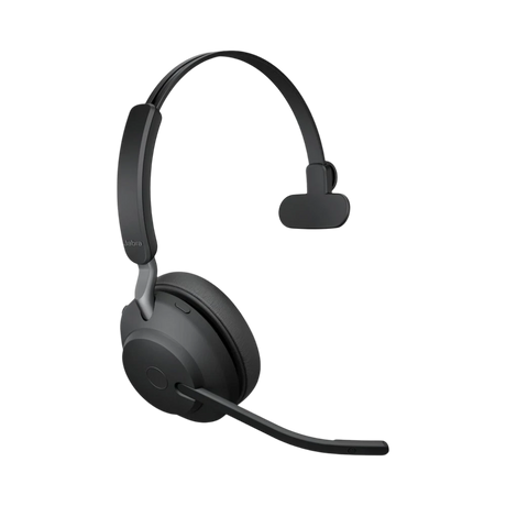 Jabra Evolve2 65 Mono Wireless On-Ear Headset (Unified Communication, USB Type-A, Black) — Being Shipped