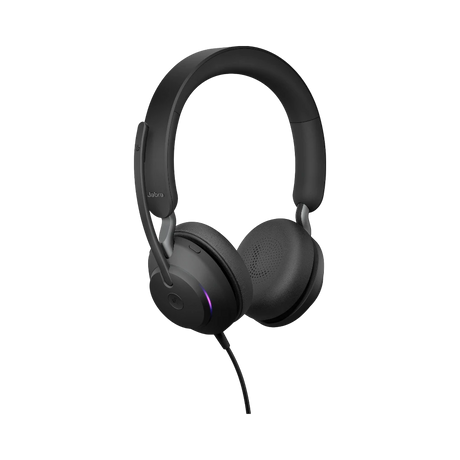 Jabra Evolve2 40 SE Stereo Wired On-Ear Headset (Unified Communications, USB-A, Black) — Being Shipped