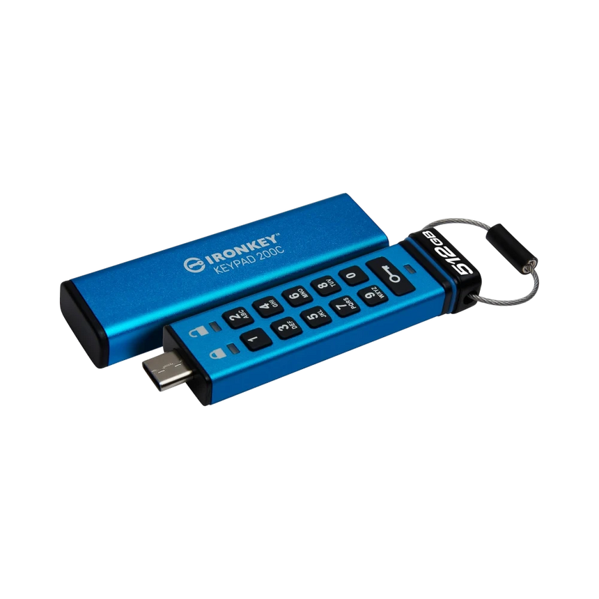 Kingston Ironkey Keypad 200 512GB USB-C Encrypted Flash Drive — Being Shipped