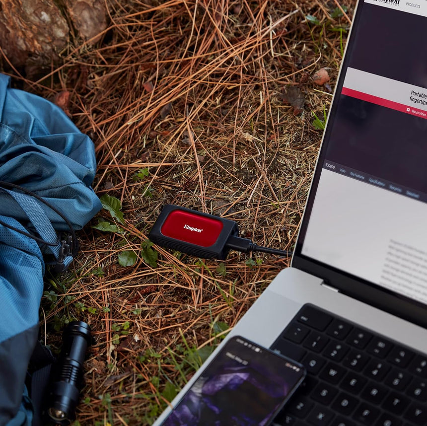 Kingston XS1000R 1TB USB-C 3.2 Gen 2 Pocket External SSD (Red) — Being Shipped