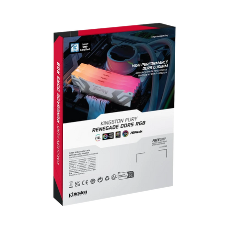 Kingston Fury Renegade RGB White XMP 48GB DDR5 8400MT/s CL40 CUDIMM Gaming Memory Module (2 x 24GB) — Being Shipped