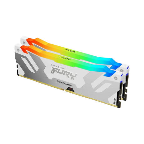 Kingston Fury Renegade White RGB XMP 64GB DDR5 6400MT/s CL32 DIMM Gaming Memory (2 x 32GB) — Being Shipped