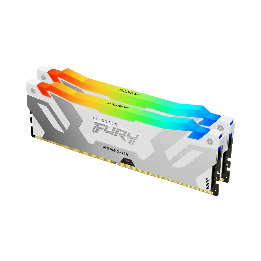 Kingston Fury Renegade White RGB XMP 64GB DDR5 6400MT/s CL32 DIMM Gaming Memory (2 x 32GB) — Being Shipped