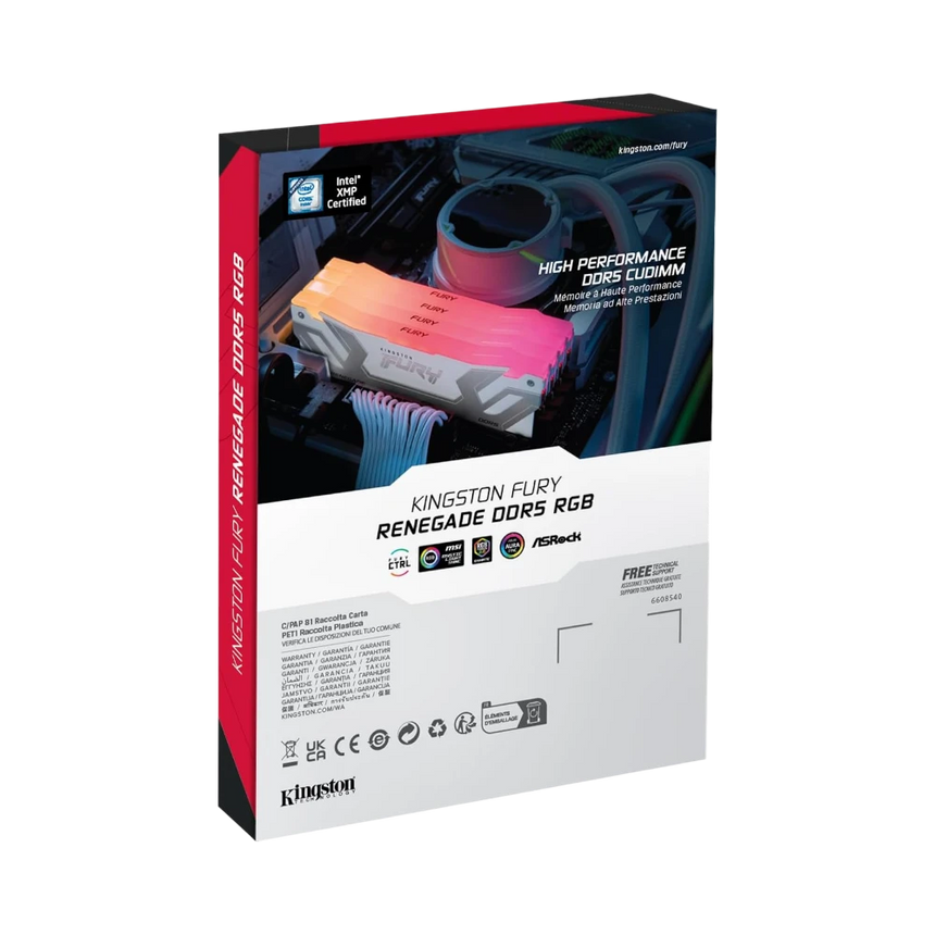 Kingston Fury Renegade RGB White XMP 24GB 8400MT/s DDR5 CL40 CUDIMM Gaming Memory Kit — Being Shipped