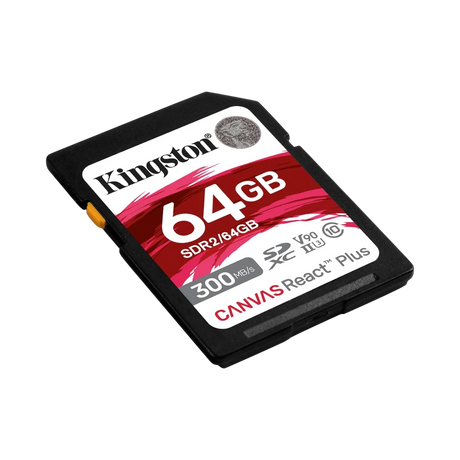 Kingston Canvas React Plus 64GB UHS-II SDXC Memory Card — Being Shipped
