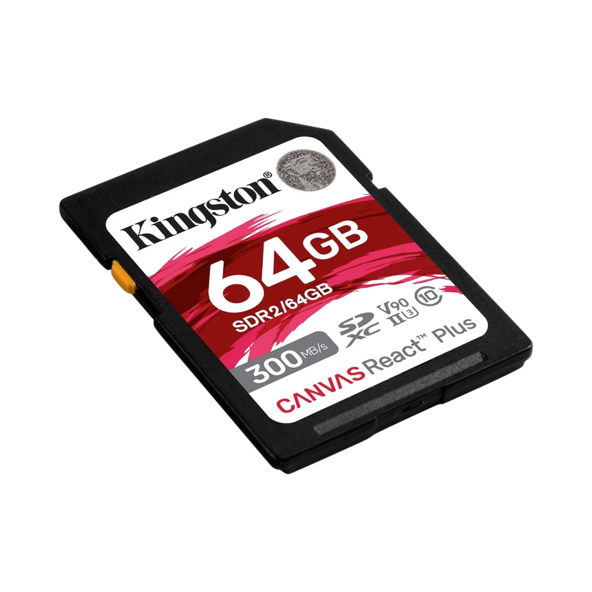 Kingston Canvas React Plus 64GB UHS-II SDXC Memory Card — Being Shipped
