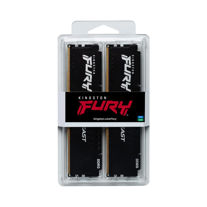 Kingston FURY Beast Black 64GB DDR5 5600MT/s CL40 XMP 3.0 Computer Memory Kit (2 x 32GB) — Being Shipped