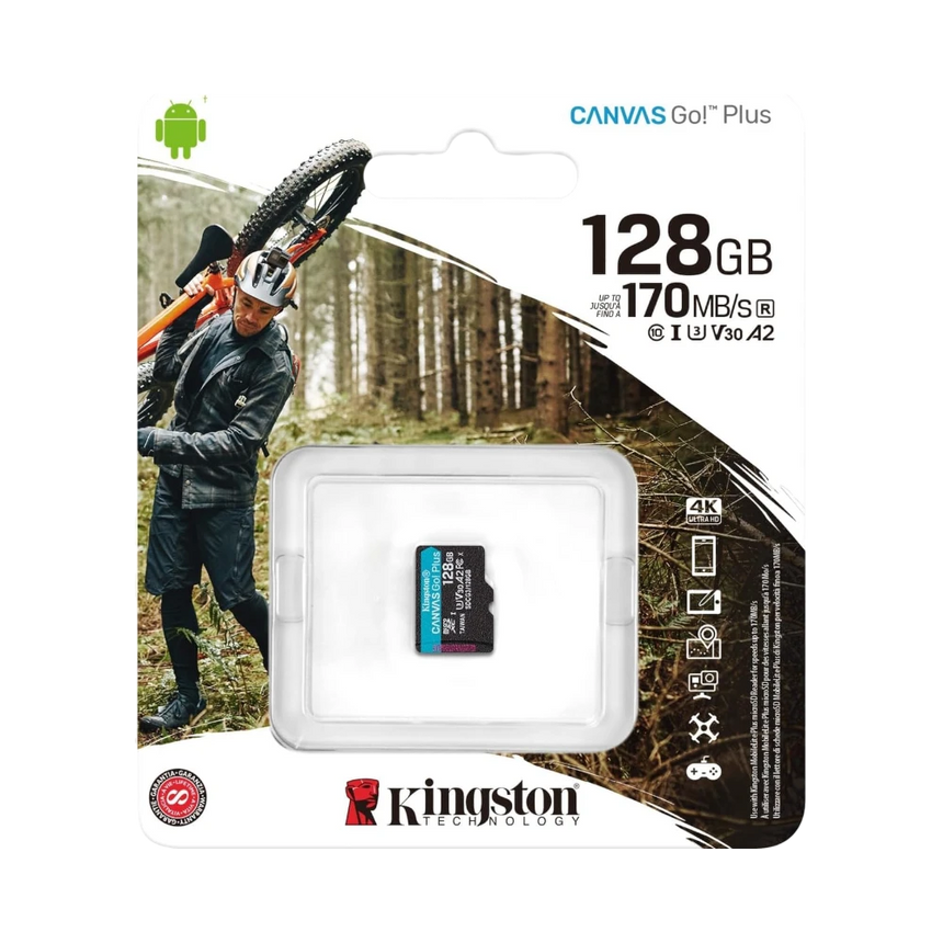 Kingston Canvas Go! Plus 128GB 170MB/s UHS-I microSDXC Memory Card — Being Shipped