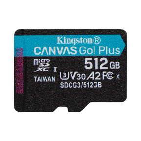 Kingston Canvas Go! Plus 512GB UHS-I microSDXC Memory Card — Being Shipped