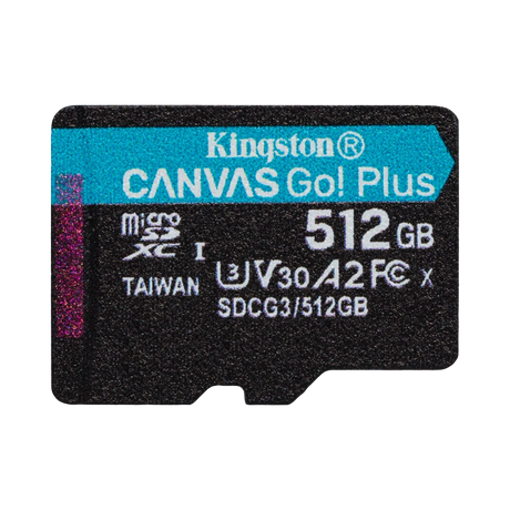 Kingston Canvas Go! Plus 512GB UHS-I microSDXC Memory Card — Being Shipped