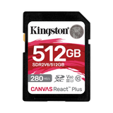 Kingston Canvas React Plus 512GB 280MB/s UHS-II SDXC Memory Card — Being Shipped
