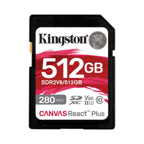 Kingston Canvas React Plus 512GB 280MB/s UHS-II SDXC Memory Card — Being Shipped