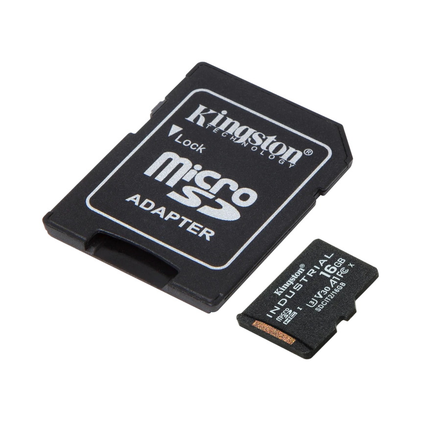 Kingston Industrial UHS-I 16GB microSDHC Memory Card with SD Adapter — Being Shipped