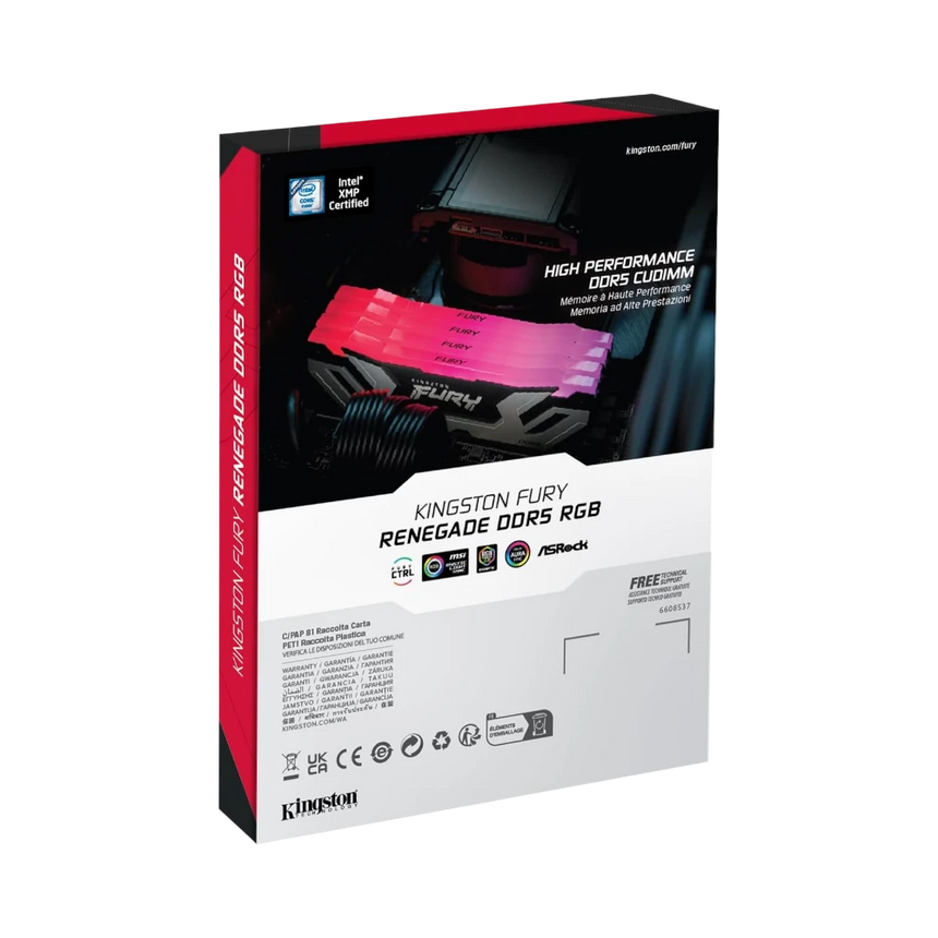 Kingston Fury Renegade RGB Silver XMP 24GB DDR5 8400MT/s CL40 CUDIMM Gaming Memory Module — Being Shipped