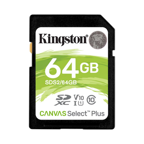 Kingston Canvas Select Plus 64GB 100MB/s SDXC Memory Card — Being Shipped