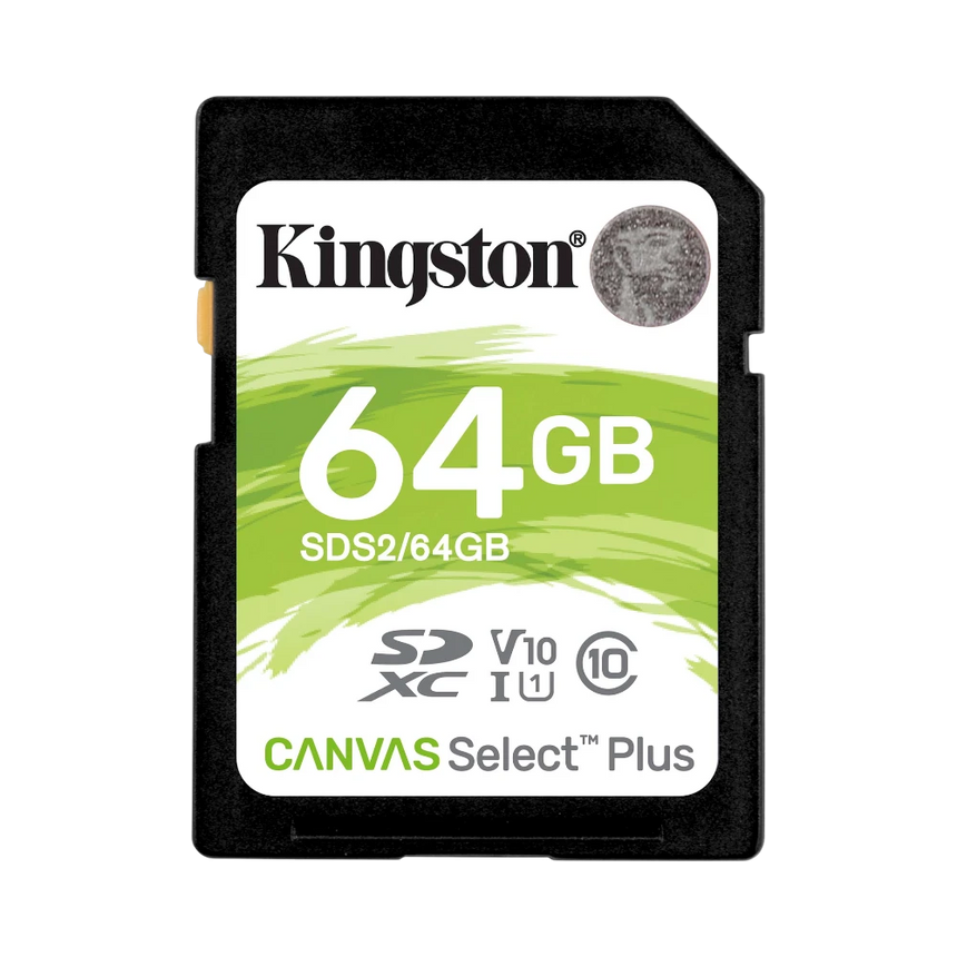 Kingston Canvas Select Plus 64GB 100MB/s SDXC Memory Card — Being Shipped