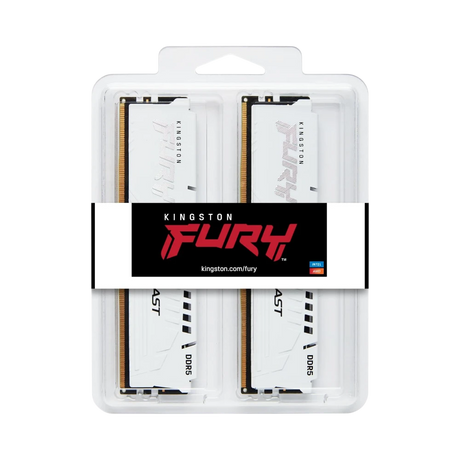 Kingston FURY Beast White EXPO 32GB DDR5 6000MT/s CL30 (2 x 16GB) — Being Shipped