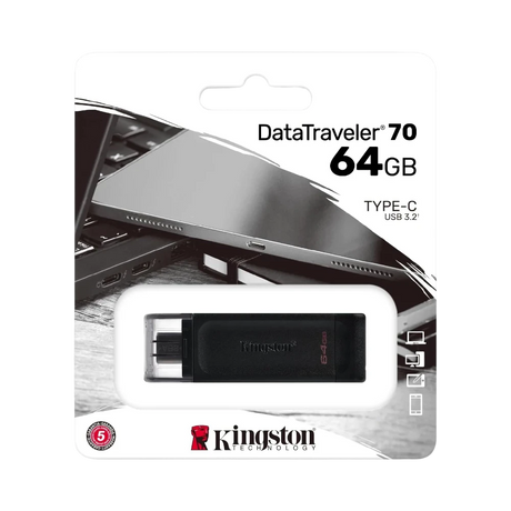Kingston DataTraveler 70 64GB USB 3.2 Gen 1 Type-C Flash Drive — Being Shipped
