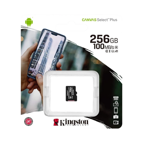 Kingston Canvas Select Plus 256GB UHS-I microSDXC Memory Card — Being Shipped