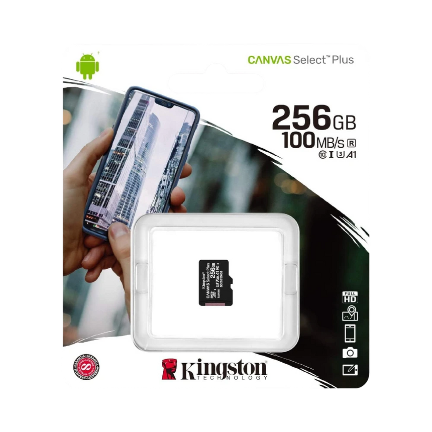 Kingston Canvas Select Plus 256GB UHS-I microSDXC Memory Card — Being Shipped