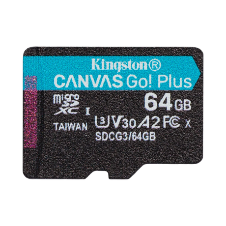 Kingston 64GB microSDXC Canvas Go Plus 170MB/s Memory Card with SD Adapter — Being Shipped