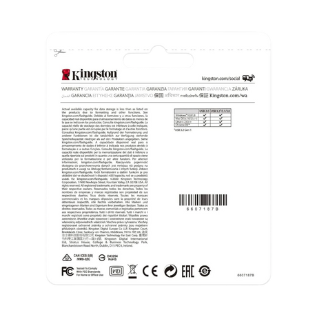 Kingston DataTraveler Kyson 128GB USB 3.2 Gen 1 Flash Drive — Being Shipped