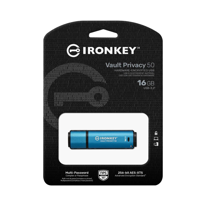 Kingston IronKey Vault Privacy 50 128GB Multi-Password Encrypted USB Flash Drive — Being Shipped