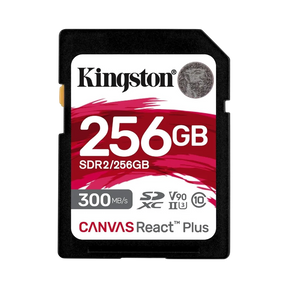Kingston Canvas React Plus 256GB UHS-II SDXC Memory Card — Being Shipped
