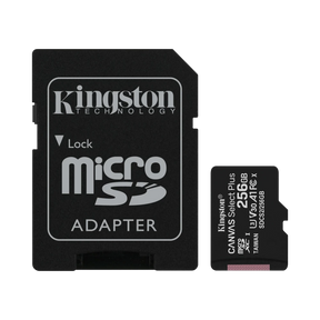 Kingston Canvas Select Plus 256GB UHS-I microSDXC Memory Card with SD Adapter — Being Shipped
