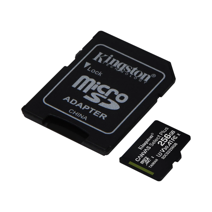Kingston Canvas Select Plus 256GB UHS-I microSDXC Memory Card with SD Adapter — Being Shipped