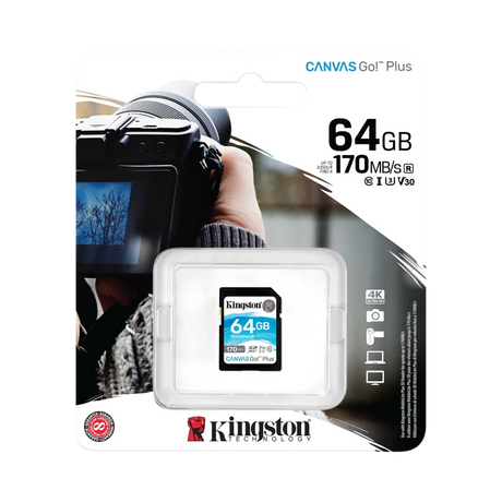 Kingston Canvas Go! Plus 128GB UHS-I SDXC Memory Card — Being Shipped