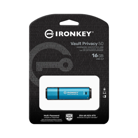 Kingston IronKey Vault Privacy 50 Series 16GB USB-A 3.2 Gen 1 Flash Drive — Being Shipped