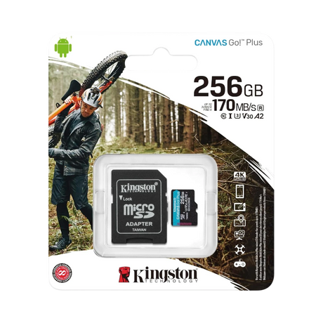 Kingston Canvas Go! Plus 256GB 170MB/s UHS-I microSDXC Memory Card — Being Shipped