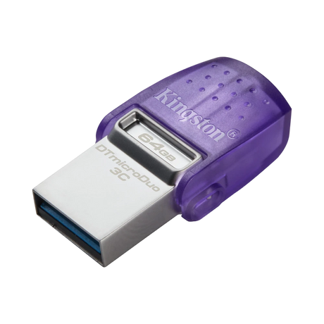 Kingston DataTraveler microDuo 3C 64GB 200MB/s USB 3.2 Gen 1 Flash Drive — Being Shipped
