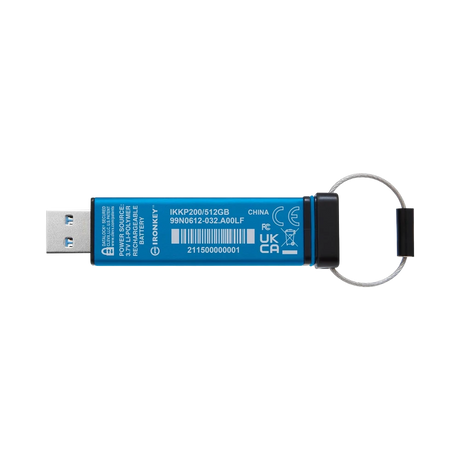 Kingston IronKey Keypad 200 512GB USB Type -A Hardware Encrypted Flash Drive — Being Shipped