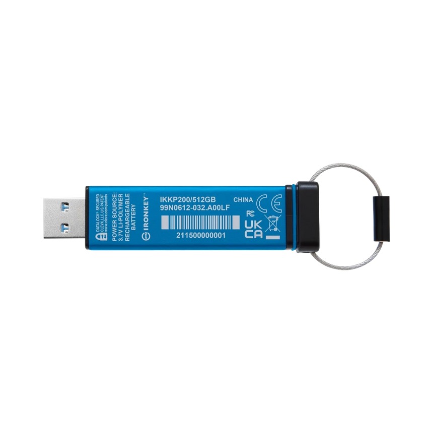 Kingston IronKey Keypad 200 512GB USB Type -A Hardware Encrypted Flash Drive — Being Shipped