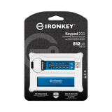 Kingston IronKey Keypad 200 512GB USB Type -A Hardware Encrypted Flash Drive — Being Shipped