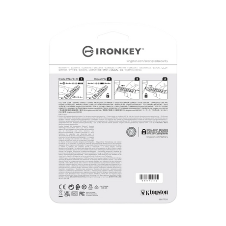 Kingston IronKey Keypad 200 512GB USB Type -A Hardware Encrypted Flash Drive — Being Shipped