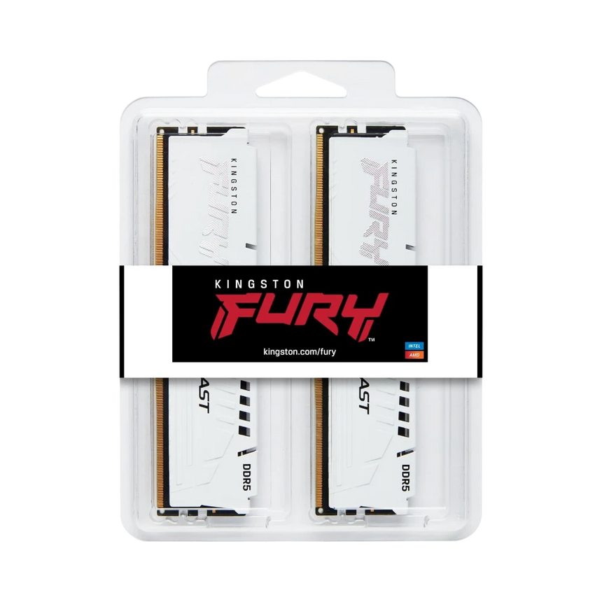Kingston FURY Beast White EXPO 32GB DDR5 6400MT/s CL32 Memory Kit (2 x 16GB) — Being Shipped