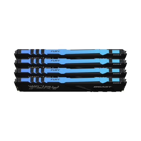 Kingston FURY Beast Black RGB XMP 64GB DDR4 3200MT/s CL16 (4 x 16GB) — Being Shipped