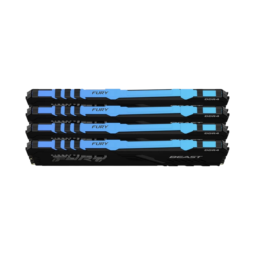 Kingston FURY Beast Black RGB XMP 64GB DDR4 3200MT/s CL16 (4 x 16GB) — Being Shipped