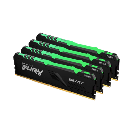 Kingston FURY Beast Black RGB XMP 64GB DDR4 3200MT/s CL16 (4 x 16GB) — Being Shipped