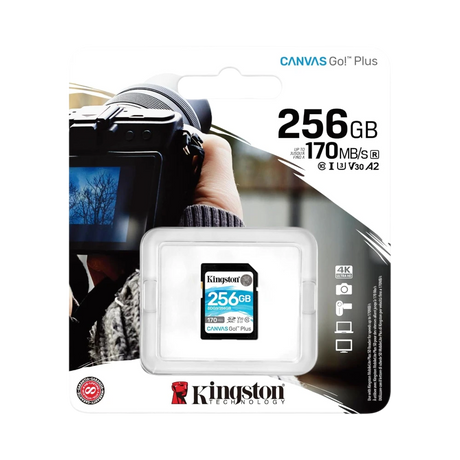 Kingston Canvas Go! Plus 256GB UHS-I SDXC Memory Card — Being Shipped