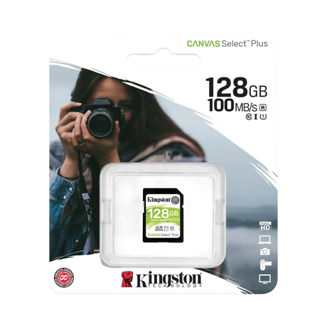 Kingston Canvas Select Plus 128GB UHS-I SDXC Memory Card — Being Shipped