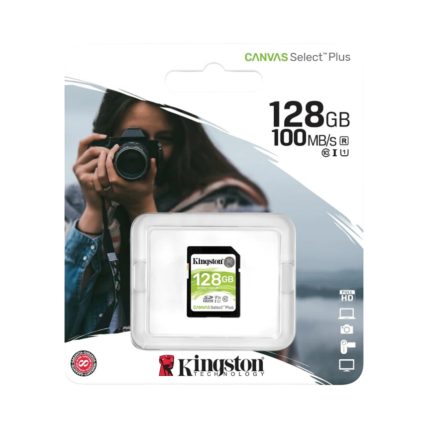 Kingston Canvas Select Plus 128GB UHS-I SDXC Memory Card — Being Shipped