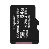 Kingston Canvas Select Plus 64GB UHS-I microSDXC Memory Card with SD Adapter (3-Pack) — Being Shipped