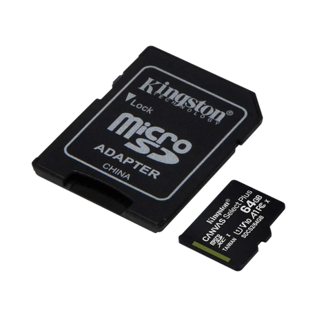 Kingston Canvas Select Plus 64GB UHS-I microSDXC Memory Card with SD Adapter (3-Pack) — Being Shipped