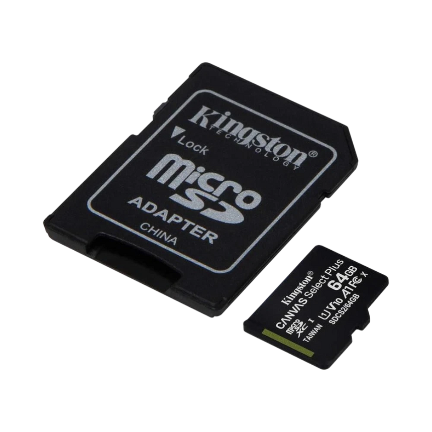 Kingston Canvas Select Plus 64GB UHS-I microSDXC Memory Card with SD Adapter (3-Pack) — Being Shipped